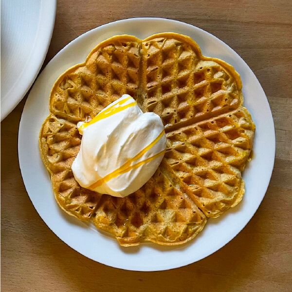 Kürbiswaffeln