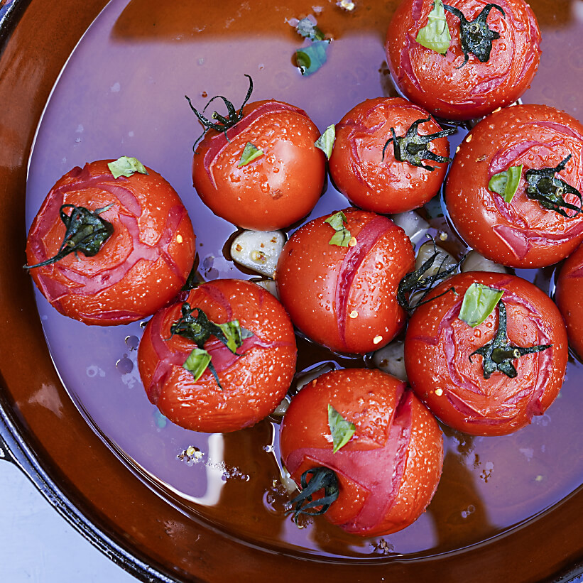 Geschmorte Tomaten