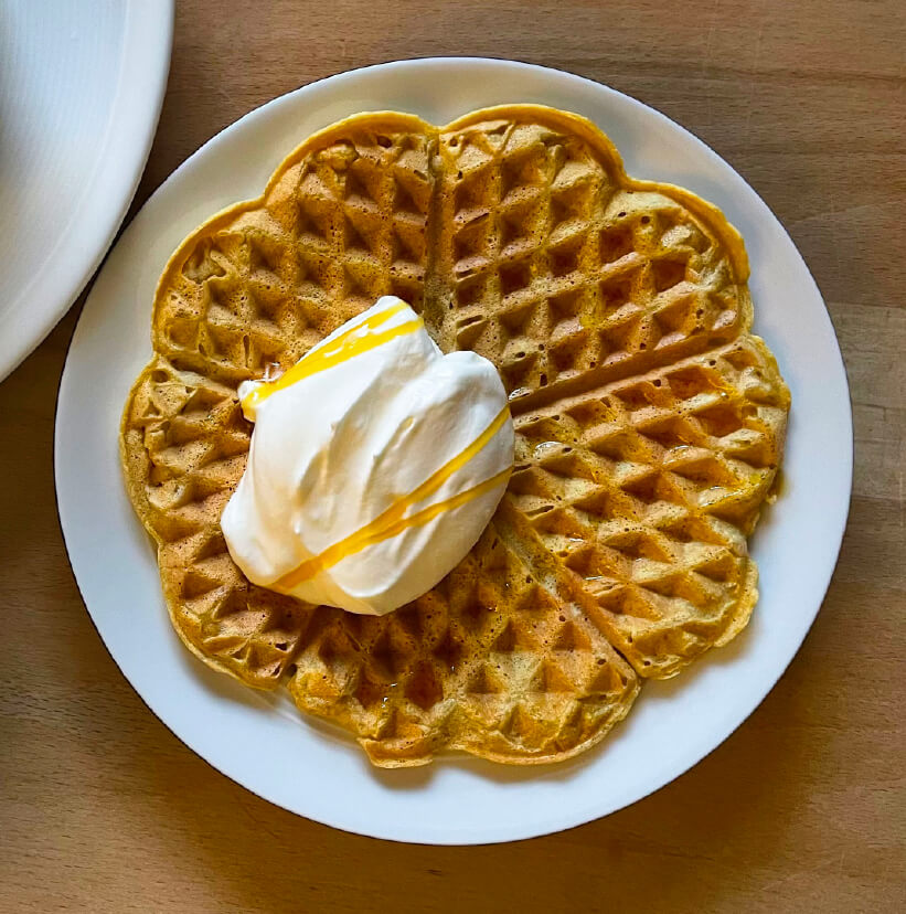 Kürbiswaffeln
